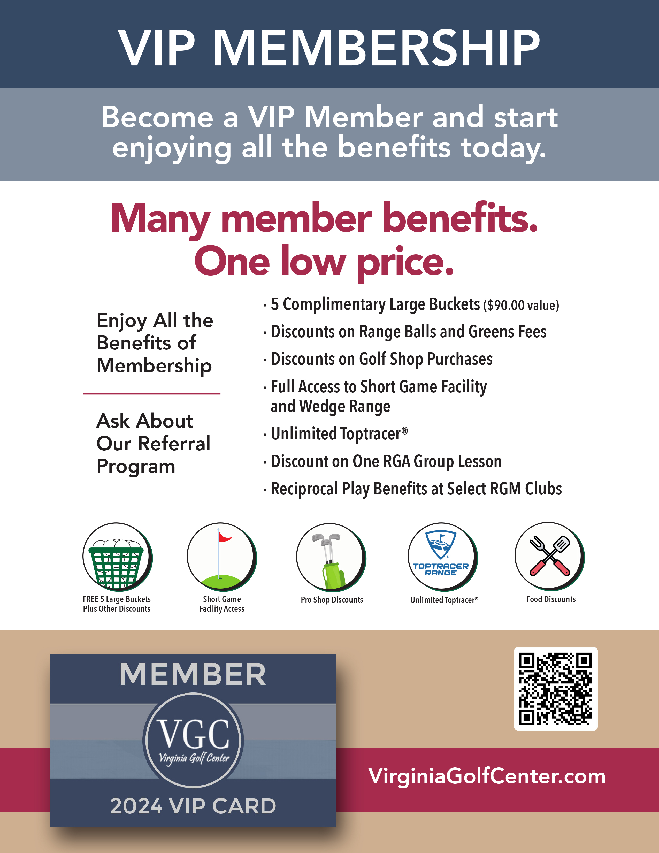 Virginia Golf Center  Clifton Public Course & PGA Instruction - VGC VIP  Card